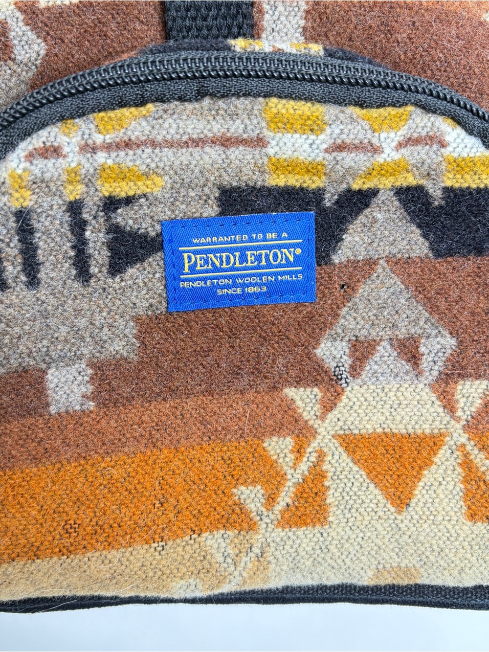 Pendleton Wool Southwest Style Drawstring Backpack - Picture 3 of 9